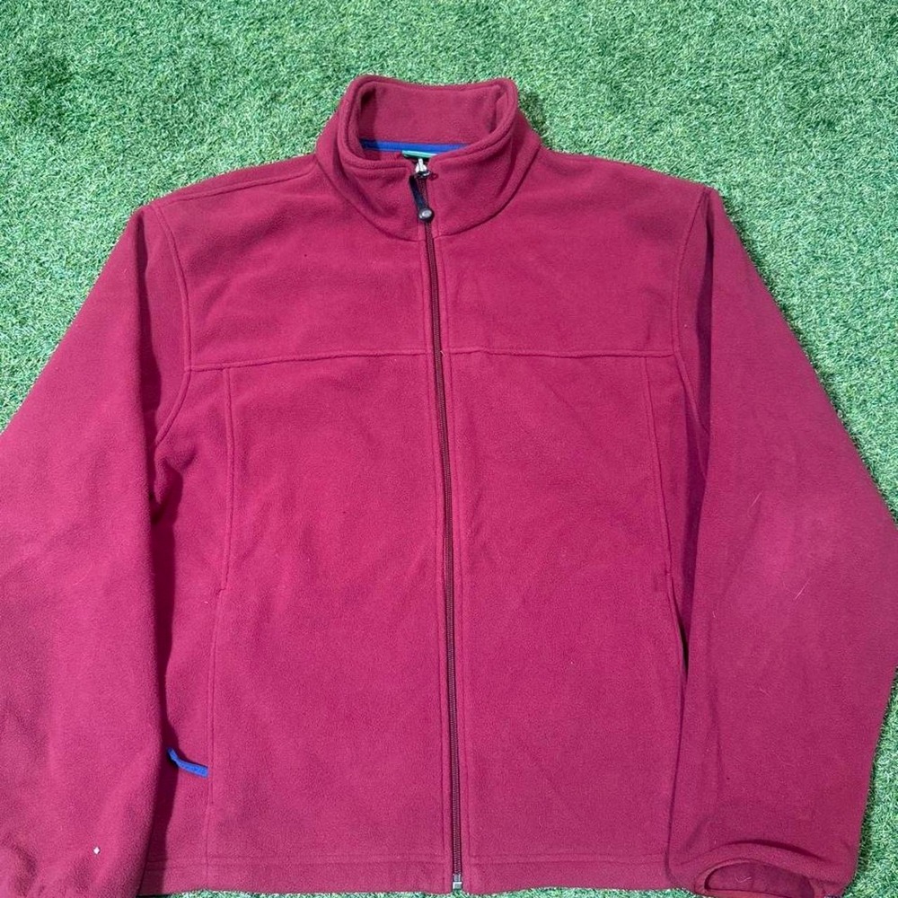 L.L.Bean Red Fleece Full-Zip Jacket – Men's L